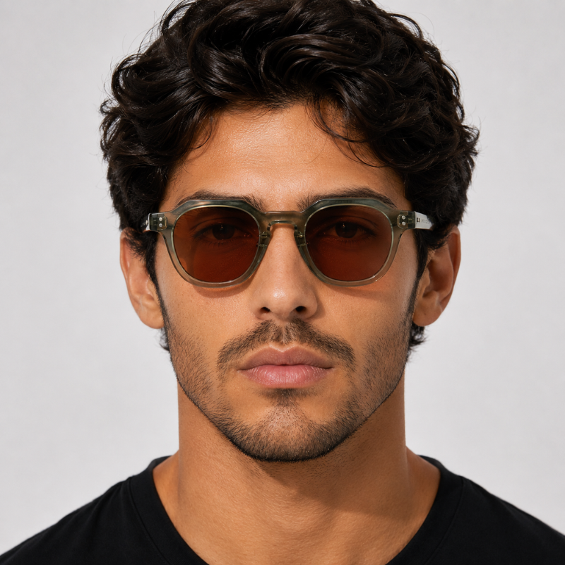 Óculos de Sol Quadrado Unissex UV400 — Targa SL