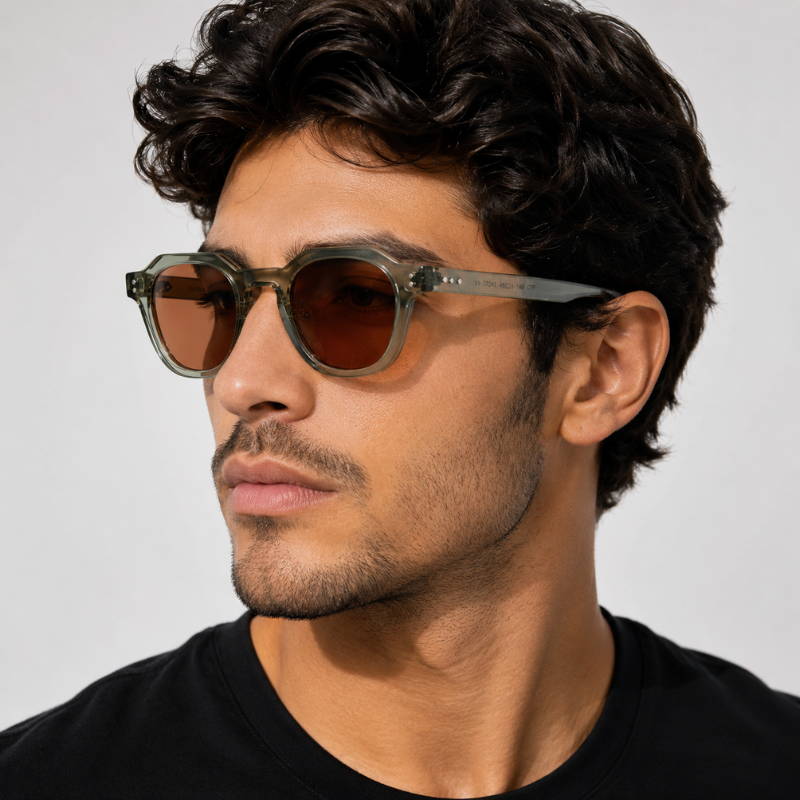 Óculos de Sol Quadrado Unissex UV400 — Targa SL
