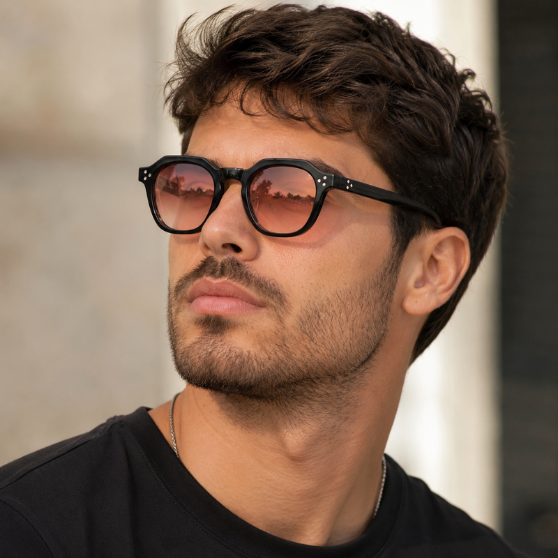 Óculos de Sol Redondo Unissex UV400 — Targa Black