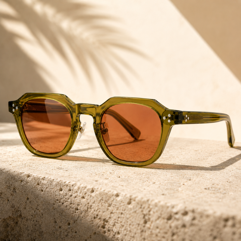 Óculos de Sol Redondo Unissex UV400 — Targa Siciliano