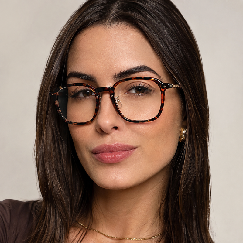 Óculos de Grau Quadrado Unissex UV400 — Varen